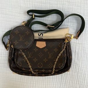 Authentic Louis Vuitton Multi Pochette Accessories Khaki
